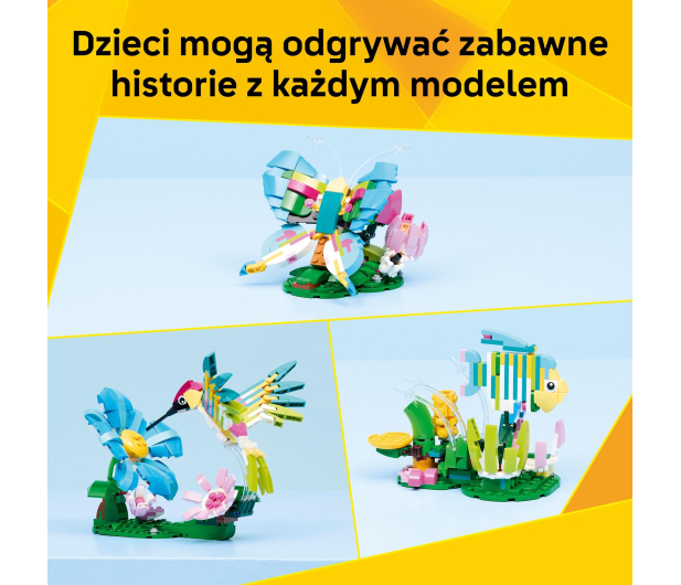 LEGO CREATOR 31384 Dzikie zwierzęta: kolorowy koliber - 1473432 - zdjęcie 5